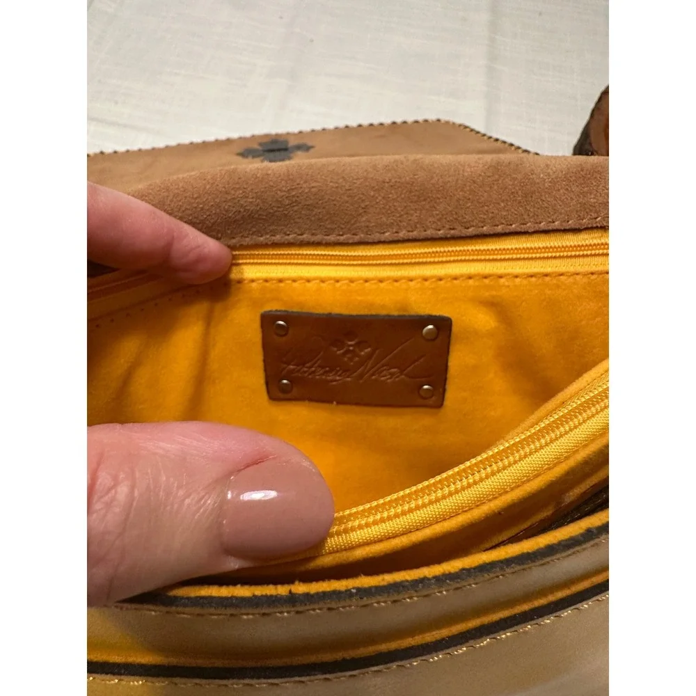 Patricia Nash 10th Anniversary Goldenrod Tooled Leather Crossbody P668353